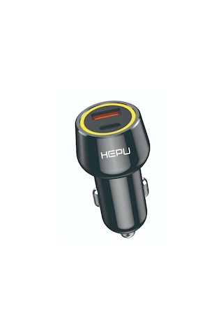 Hepu Hp-783 120w Hızlı Araç Şarj Cihazı Type-c & Usb Çıkışlı Metal Kasa Hepu Hp-783 120w Hızlı Araç Şarj Cihazı Type-c & Usb Çıkışlı Metal Kasa
