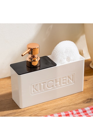 Perotti 13195 Kitchen Lux Mutfak Sıvı Sabunluk Beyaz