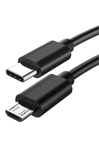 Alfais 4244 Type-c To Micro Usb Çevirici Dönüştürücü Kablo 80 Cm