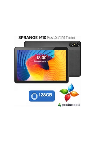 Sprange M10 Plus Ips 4 GB 128 GB 10.1" Tablet