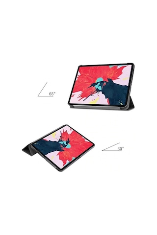 Samsung Galaxy T870 Tab S7 11 Kılıf Tablet Uyumlu Flip Smart Standlı Akıllı Kılıf Smart Cover Kılıf