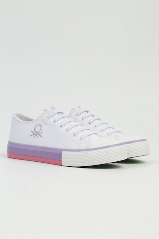 Benetton İthal Beyaz Lila Çocuk Spor Ayakkabı Bnı-10041 001