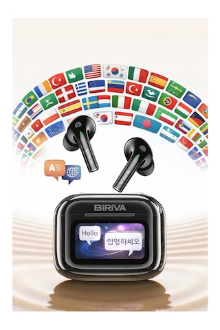 Biriva TP29 Bluetooth 6.0 AI Dil Çevirili Kulak İçi Kulaklık