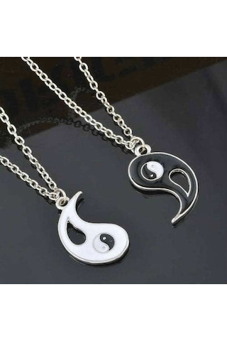Jwl Ying Yang Kolye Sevgiliye ... Gri