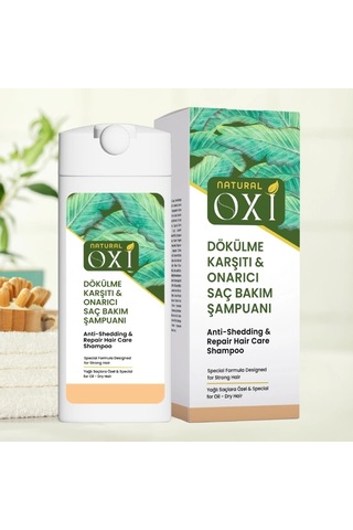 Oxi Natural Dökülme Karşıtı Yağlı Saç Şampuanı 300 Ml. Normal