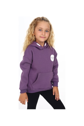 Toontoy Kids Toontoy Kız Çocuk Baskılı Sweatshirt Mor