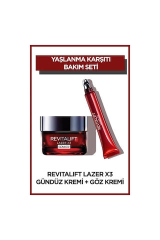 L'Oreal Paris Revitalift Lazer Gündüz + Göz Kremi Seti