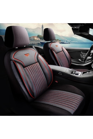Panda Prag Serisi Pike Kumaş Oto Koltuk Kılıfı   - Tam Set