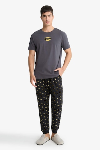 Defacto Batman Pijama Takımı Regular Fit Kısa Kollu Üst Uzun Alt D2604ax25auar150 Antrasit