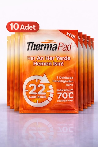 Thermapad Pratik Cep Sobası 10 Adet 22 Saate Kadar Etkili Turuncu Thermapad Pratik Cep Sobası 10 Adet 22 Saate Kadar Etkili Turuncu