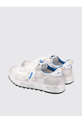 Premiata Limited Edition Erkek Sneakers Nous 6657 Beyaz - Mavi