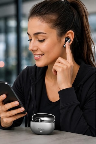 Lenovo Thinkplus Bluetooth Kulaklık Akıllı Anc Tws 5.4 Kablosuz Kulaklık Lp51 Pro Gri