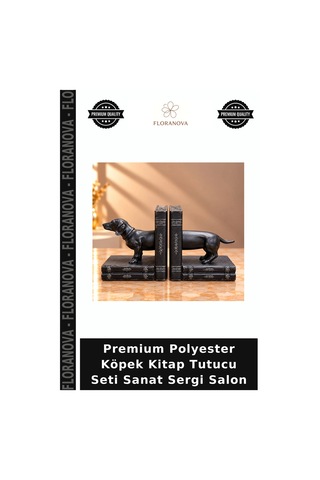 Premium Polyester Köpek Kitap Tutucu Seti Sanat Sergi Salon