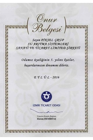 Piksel Aqua Infrared Detoks Filtre Su Arıtma Cihazı Filtresi