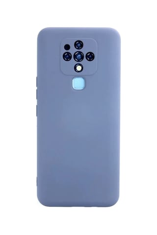 Jenerik Tecno Camon 16 Kılıf Nano İçi Kadife Silikon - Gri