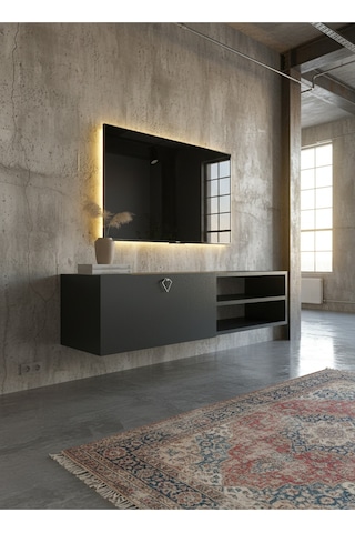 Resital Tv Ünitesi S1244-4 Antrasit Antrasit