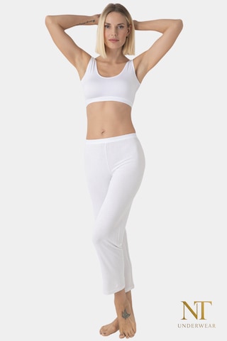 Nt Underwear Bambu İçlik Pantolon Astarı Beyaz