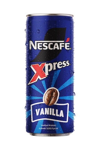 Nescafe xpress Vanilla / Vanilya Original Soğuk Kahve 250 ML x 24 Adet