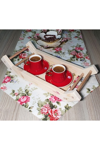 Doğal ahşap ekmeklik sosluk çok amaçlı sunum tepsisi Ahşap