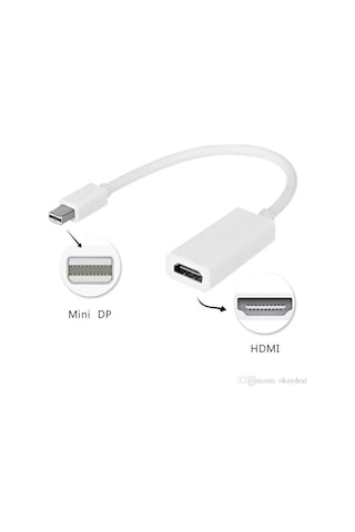 Apple Uyumlu MacBook Mini Displayport Hdmı Çıkışlı Dönüştürücü 1080p