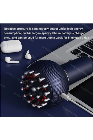 Willowhaven Elektrikli Çukurluğu Masaj Ems Meridyen Fırça Titreşimli Mor Mor