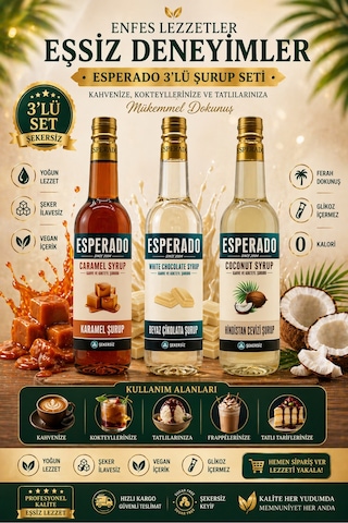 Şekersiz Hindistan Cevizi Karamel Beyaz Çikolata Aromalı Şurup - Zero - 750 Ml X 3 Diğer Şekersiz Hindistan Cevizi Karamel Beyaz Çikolata Aromalı Şurup - Zero - 750 Ml X 3 Diğer