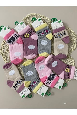 Ekinoks Socks Ekinoks Krapheu Asorti Dikişsiz Kız Çocuk Patik Çorap 12li Set 3279 Renkli Ekinoks Socks Ekinoks Krapheu Asorti Dikişsiz Kız Çocuk Patik Çorap 12li Set 3279 Renkli