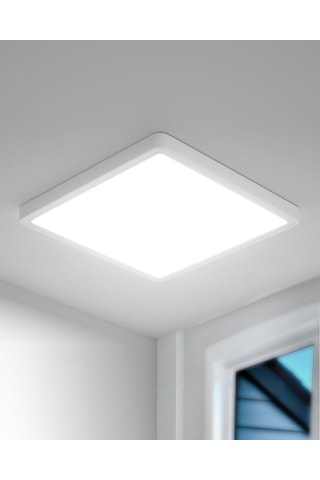 24 Watt Çok Kaliteli Sıva Üstü 6500 Kelvin Beyaz Işık Led Tavan Armatürü, Metal Kasa 28 X 28 Cm Beyaz