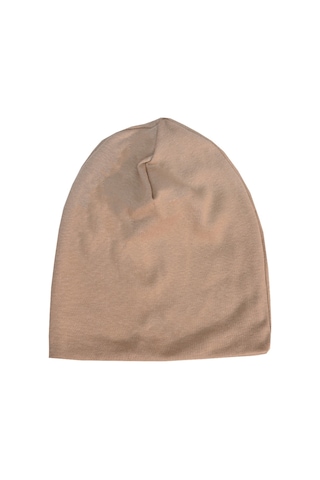 Luess Çocuk Unisex Fitilli Kışlık Bere Sütlü Kahverengi