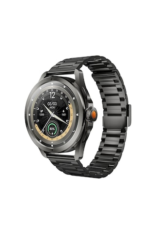 Kalobee Sk44 Business Amoled Ekran 3 Kordonlu Akıllı Saat İphone & Android Uyumlu,48 Mm Siyah