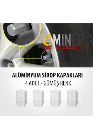 4 Adet Alüminyum Hexagon Sibop Kapağı Seti