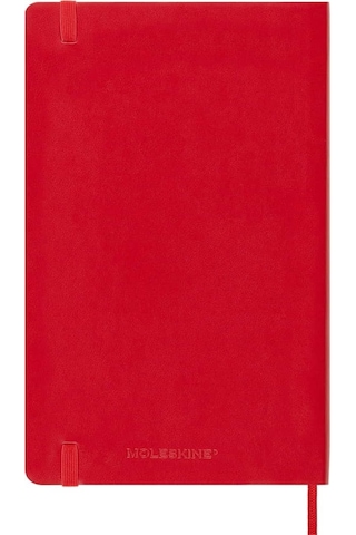 Moleskine 12 Ay Günlük Ajanda L Boy 13x21 Cm Yumuşak Kapak Kızıl Kırmızı Kırmızı
