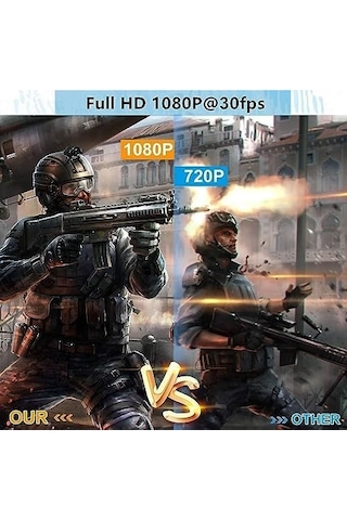 Ses Video Yakalama Kartı 1080p 30fps Hdmı Usb Yakalama Kartları Video Kamera Oyun - Canlı Akış - Video Konferans - Öğretim İçin Aksiyon Kamerası İle Kayıt