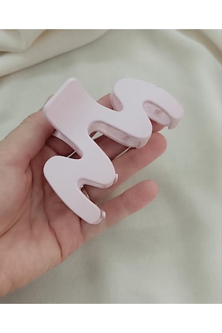 Mandal Toka Saç Aksesuarı 9 Cm İthal Ürün Saç Tokası Renk Açık Pembe 23469460