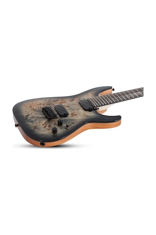 Schecter C-7 Pro 7 Telli Elektro Gitar Charcoal Burst
