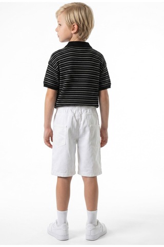 Xo Kids Erkek Çocuk Alt Üst 2'li Kombin Takmı 4-13 Yaş Set0545 Beyaz