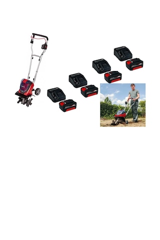 Einhell GE-CR 30 Li- Akülü Çapa Makinesi + 4x4,0 Ah Akü Starter Kit