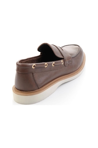 Bambi Kahve Hakiki Deri Erkek Loafer Ayakkabı E01698626003 Kahve