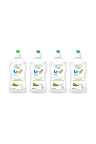 Uni Baby Parfümsüz Biberon ve Emzik Temizleyici 4 x 500 ML
