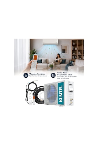 Kumtel Hinoki KMSAC-12 12.000 Btu A++ Inverter Duvar Tipi Split Klima Montaj Dahil