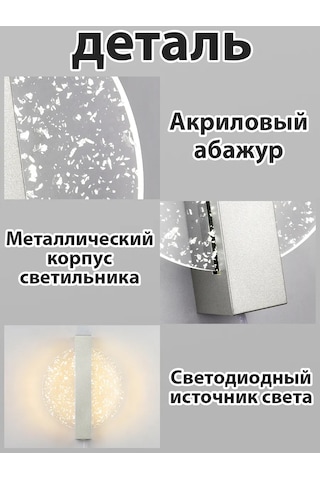 Yonlux Led Duvar Lambası Braso, Kablolu Led Lamba 462700557 Gri