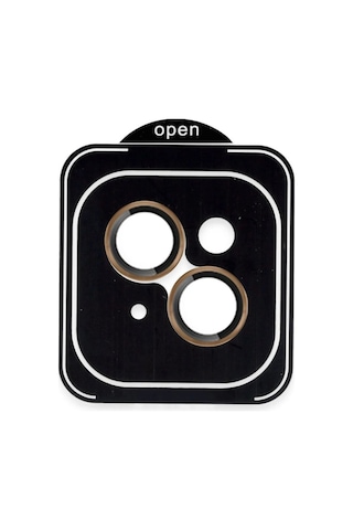 Joko Apple İphone 13 Pvd Metal Kamera Lens Darbeye Dayanıklı Tam Uyumlu - Gold