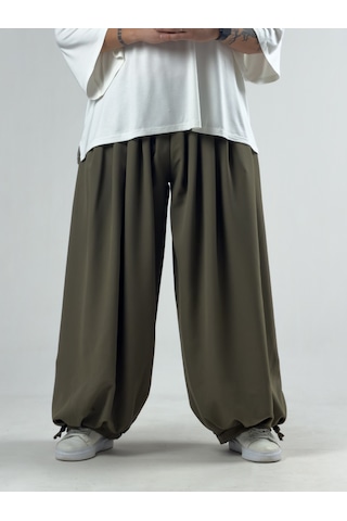 Cocopelli Süper Oversize Haki Erkek Jogger Pantolon Coc3236