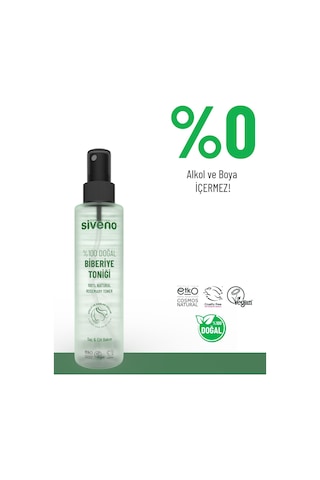 Siveno %100 Doğal Biberiye Suyu Saç Dökülmesi Karşıtı ve Hızlı Saç Uzatma Etkili Saç Toniği 150 ML