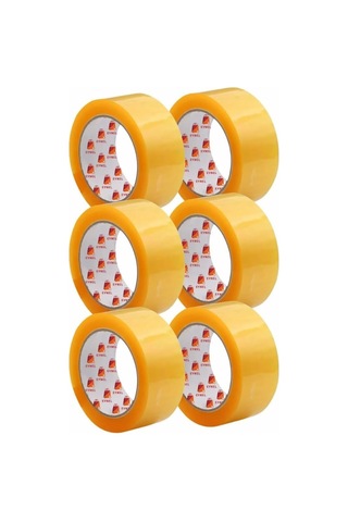 45 Mm X 100 Metre Hotmelt Koli Bandı 1. Kalite Şeffaf Renkli, Güçlü Yapışkan, Kağıda Kartona Yapışır 6 Diğer