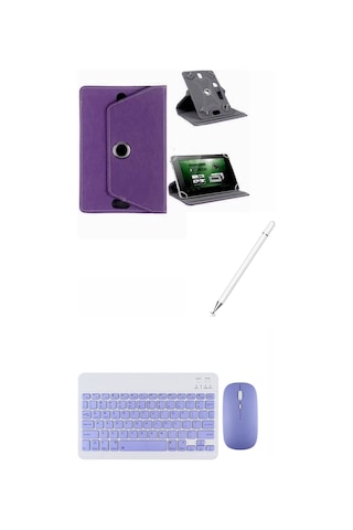 Samsung Galaxy Tab A11+ Plus X310 Uyumlu Kılıf Bluetooth Klavye Dokunmatik Kalem Kılıf
