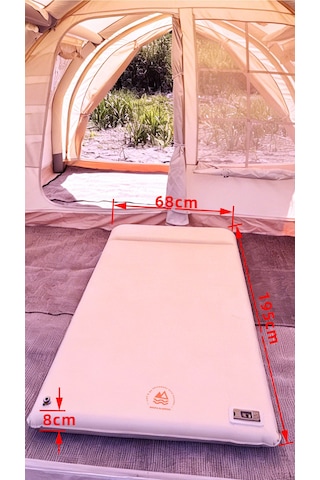 Otomatik Şişme / Hava Boşaltma Sünger Yatak Tek Kişilik 68 195 8 Cm