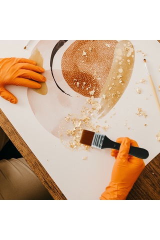 Fosenze 3 Numara Nilon Tüylü Fırça - Akrilik, Su Boya, Yağlı Boya İçin Duvar Ve Tuval Boyama Fırçası