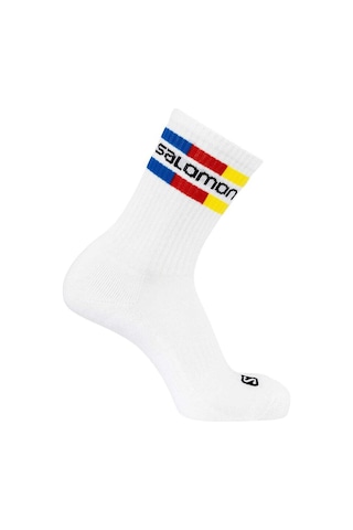 Salomon 365 Crew 2 Pack Unisex Çorap BeyazGri Alloy-Martini Olive