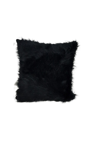 Mrs.Gugar Peluş Kırlent Kılıfı Siyah